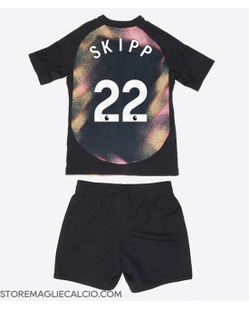 Leicester City Oliver Skipp #22 Maglia Gara Trasferta Repliche 2024-25 Bambino